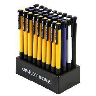 得力6546按动圆珠笔 办公用笔的可靠选择